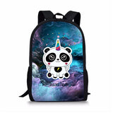 HaoYun Children's Backpack Panda Unicorn Pattern Students School Bags