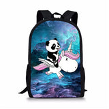 HaoYun Children's Backpack Panda Unicorn Pattern Students School Bags