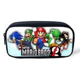 HaoYun Kids Pencil Case Super-Mario-Pattern Students Stationery Box