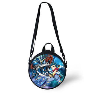 HaoYun Kids Round School Book-Bags Beblade Pattern Girls 3D