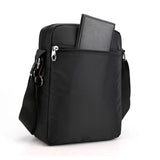 Haoshuai Men's Nylon Shoulder Messenger Bag Large Capacity Backpack