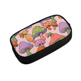 Hippie Mushroom Magic Pen Box Student Anime Zipper Pencil Case