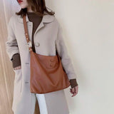 Harajuku Large-capacity Shoulder Bag, High-end Western Style Tote