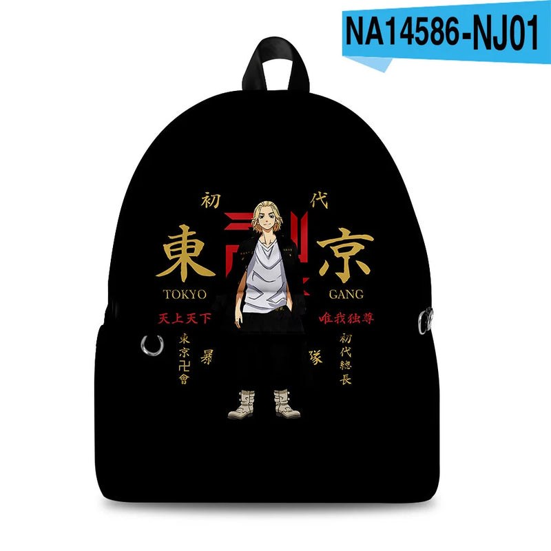 Anime Tokyo Revengers School Bags Waterproof Notebook Backpacks