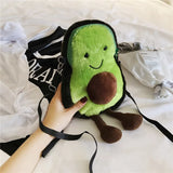 Harajuku Avocado Plush Shoulder Bag for Kids Gift
