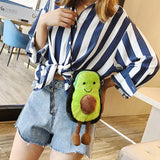 Harajuku Avocado Plush Shoulder Bag for Kids Gift