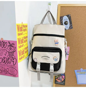 Harajuku Backpack Crossbody College Travel School Bag