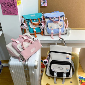 Harajuku Backpack Crossbody College Travel School Bag