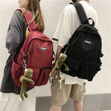 Harajuku Backpack Casual Canvas Backpack Men & Women Unisex Travel Backpack