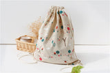 Harajuku Butterfly Backpack European American Cartoon Print Drawstring Bag