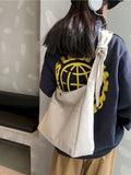Harajuku Casual Women Shopper Canvas Tote Bag Large Capacity Shoulder Bag