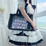 Harajuku Classic ItaBag Ribbons Shoulder Bags Japanese Transparent Soft Girls