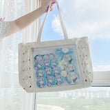 Harajuku Classic ItaBag Ribbons Shoulder Bags Japanese Transparent Soft Girls