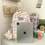 Harajuku Panda Printing Large Schoolbag for Teens Boys Girls