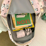 Harajuku Panda Printing Large Schoolbag for Teens Boys Girls