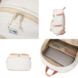 Harajuku Double Pocket Women Backpack Waterproof Teenage Girl Schoolbag