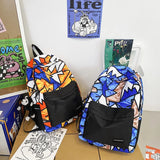 Harajuku Girl Male School Bag Female Men Backpack Women Book Boy Bag