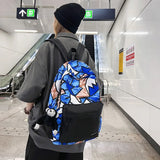 Harajuku Girl Male School Bag Female Men Backpack Women Book Boy Bag