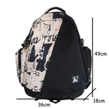 Harajuku Girl Male School Bag Female Graffiti Print Backpack
