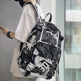 Harajuku Graffiti Print Backpack