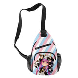 HOLOLIVE Minato Aqua 3D Print Chest Bag Waterproof Crossbody Shoulder Bag