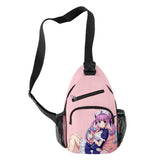 HOLOLIVE Minato Aqua 3D Print Chest Bag Waterproof Crossbody Shoulder Bag