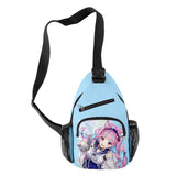 HOLOLIVE Minato Aqua 3D Print Chest Bag Waterproof Crossbody Shoulder Bag