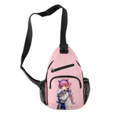 HOLOLIVE Minato Aqua 3D Print Chest Bag Waterproof Crossbody Shoulder Bag