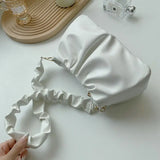 High-end Pleated Bag Summer Cloud Underarm Small Bag Female Texture Shoulder