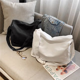 Harajuku Large Capacity Canvas Crossbody Bag for Women Girl