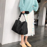 Harajuku Large Capacity Canvas Crossbody Bag for Women Girl