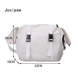 Harajuku Canvas Shoulder Bag Multifunctional Crossbody Female Bag