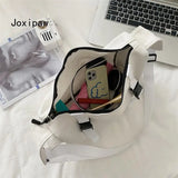 Harajuku Canvas Shoulder Bag Multifunctional Crossbody Female Bag