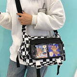 Harajuku Messenger Bag Men Women Retro Crossbody Tote Bag