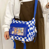 Harajuku Messenger Bag Men Women Retro Crossbody Tote Bag