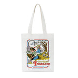 Harajuku Ulzzang Evil Cartoon Print Canvas Shoulder Bag