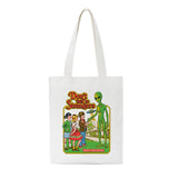 Harajuku Ulzzang Evil Cartoon Print Canvas Shoulder Bag
