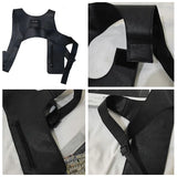 Harajuku Rock Chest Rig Bags Tactical Chest Pack PU Vest Bag