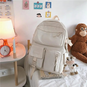 Harajuku School Bags Nylon Women's Backpack Large Capacity Backpacks