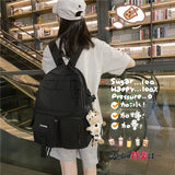 Harajuku School Bags Nylon Women's Backpack Large Capacity Backpacks