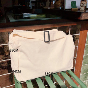 Harajuku Canvas Large Capacity Shoulder Bag for Women