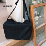 Harajuku Canvas Large Capacity Shoulder Bag for Women