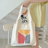 Harajuku Style Large Capacity Women Shoulder Bags Canvas Tote Female Handbags