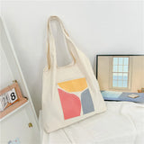 Harajuku Style Large Capacity Women Shoulder Bags Canvas Tote Female Handbags