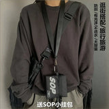 Harajuku Techwear Nylon Bucket Sling Man Gothic Crossbody Bags Fanny Pack