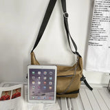 Harajuku Techwear Nylon Sling Gothic Crossbody Bags For Women