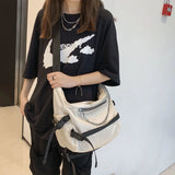 Harajuku Techwear Nylon Sling Gothic Crossbody Bags For Women