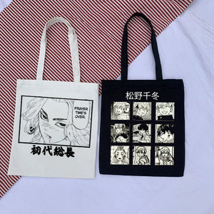 Harajuku Tokyo Avenger Shoulder Bag Canvas Bag Casual Shopper Tote Bag