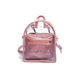 Harajuku Transparent PVC Backpack Women Bookbag Clear Daypack Bag