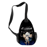 Harajuku Paimon 3D Print Chest Bag Boys/Girls Outdoor Crossbody Bag